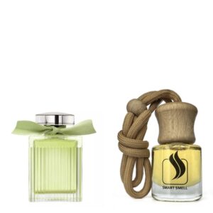 Ароматизатор для авто (автопарфюм) 8 мл c аналогом Chloe, L'Eau de Chloe. Товар на фото справа, слева – пример оригинального флакона.