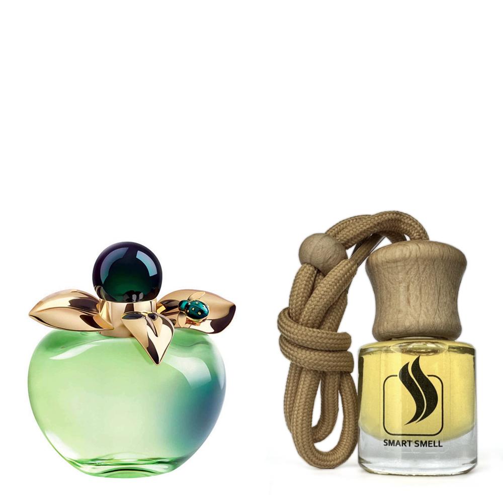 Ароматизатор для авто (автопарфум) 8 мл з аналогом Nina Ricci, Bella. Товар на фото праворуч, ліворуч - приклад орігінального флакону.