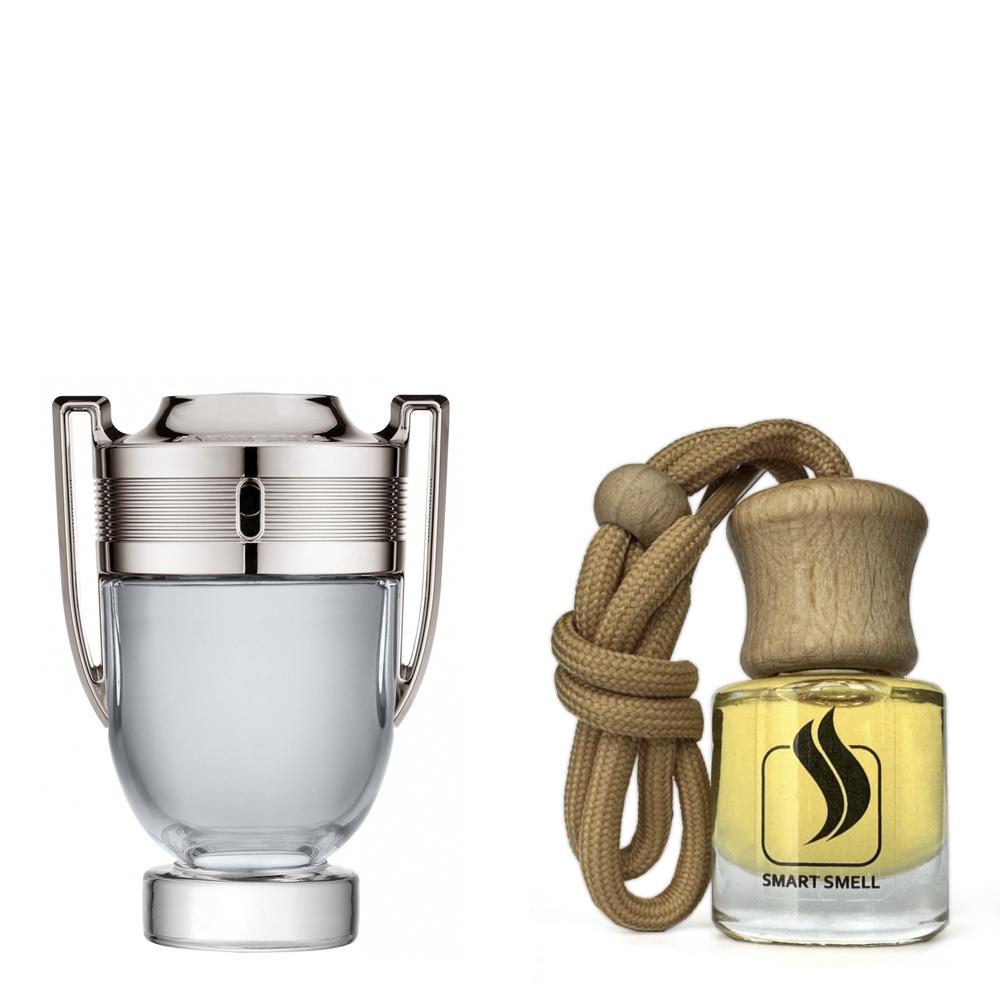 Ароматизатор для авто (автопарфум) 8 мл з аналогом Paco Rabanne, Invictus. Товар на фото праворуч, ліворуч - приклад орігінального флакону.