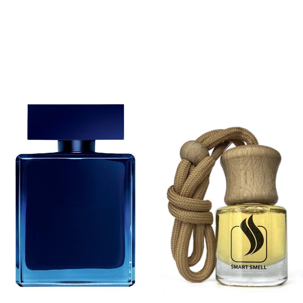 Ароматизатор для авто (автопарфюм) 8 мл c аналогом Narciso Rodriguez, Narciso for Him Bleu Noir. Товар на фото справа, слева – пример оригинального флакона.