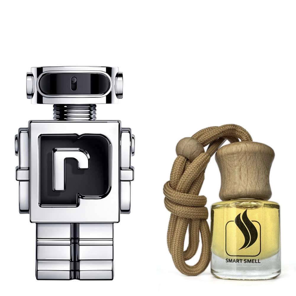 Ароматизатор для авто (автопарфюм) 8 мл c аналогом Paco Rabanne, Phantom. Товар на фото справа, слева – пример оригинального флакона.