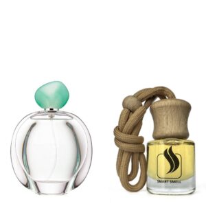 Ароматизатор для авто (автопарфюм) 8 мл c аналогом Giorgio Armani, Acqua di Gioia. Товар на фото справа, слева - пример оригинального флакона.