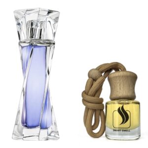 Ароматизатор для авто (автопарфюм) 8 мл c аналогом Lancome, Hypnose. Товар на фото справа, слева - пример оригинального флакона.