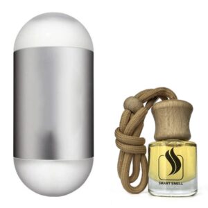 Ароматизатор для авто (автопарфум) 8 мл з аналогом Carolina Herrera, 212. Товар на фото праворуч, ліворуч - приклад орігінального флакону.