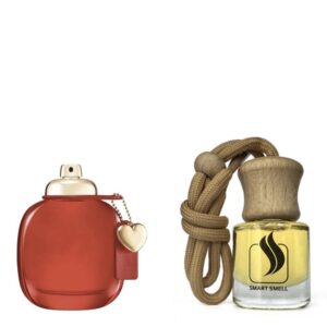 Ароматизатор для авто (автопарфюм) 8 мл c аналогом Coach, Coach Love Eau de Parfum. Товар на фото справа, слева - пример оригинального флакона.
