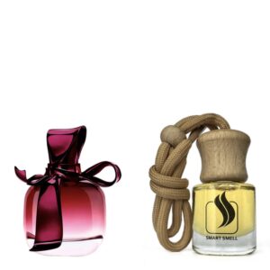 Ароматизатор для авто (автопарфюм) 8 мл c аналогом Nina Ricci, Ricci Ricci. Товар на фото справа, слева - пример оригинального флакона.