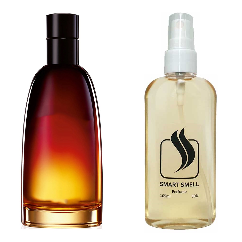 Духи в пластике 105 мл c аналогом Christian Dior, Fahrenheit. Товар на фото справа, слева – пример оригинального флакона.