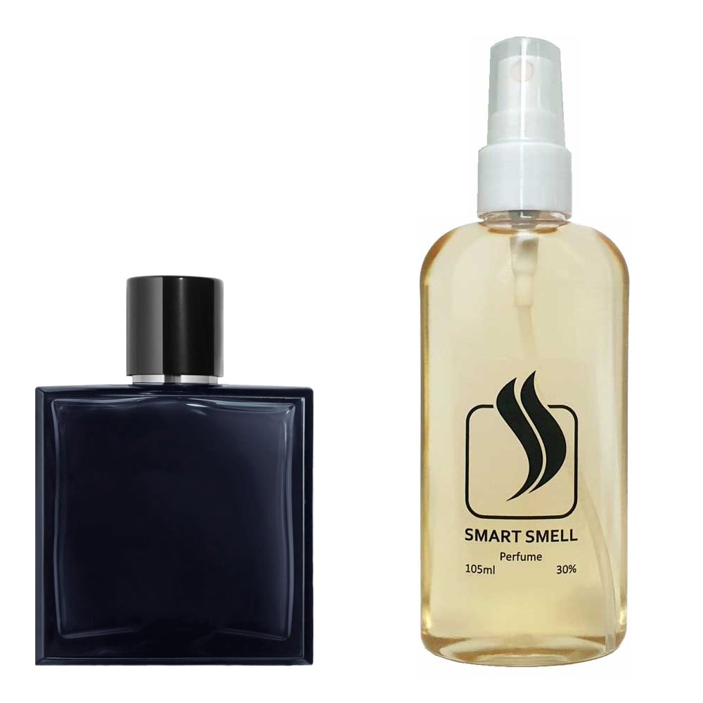 Духи у пластику 105 мл з аналогом Chanel, Bleu de Chanel. Товар на фото праворуч, ліворуч - приклад орігінального флакону.