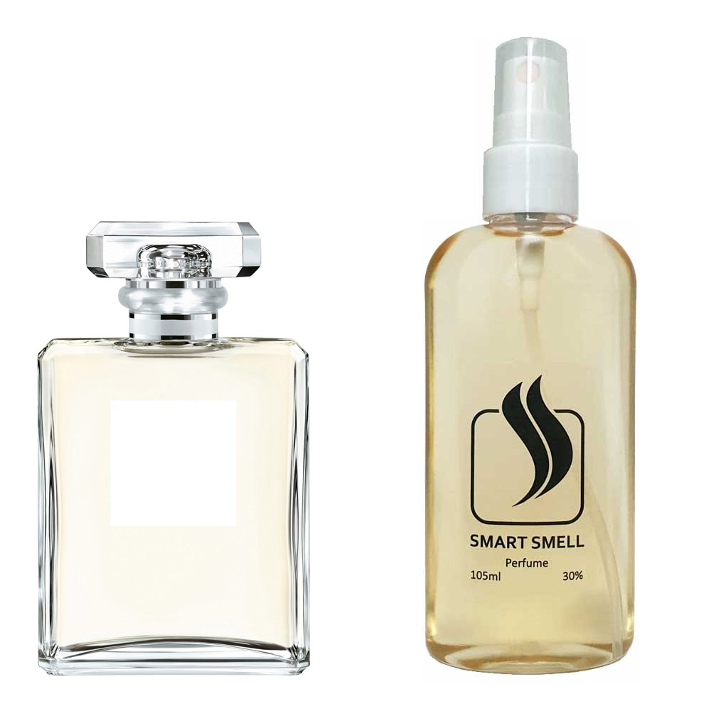 Духи в пластике 105 мл c аналогом Chanel, Chanel №5 L'Eau. Товар на фото справа, слева – пример оригинального флакона.
