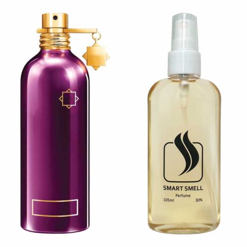 Духи у пластику 105 мл з аналогом Montale, Intence Cafe. Товар на фото праворуч, ліворуч - приклад орігінального флакону.