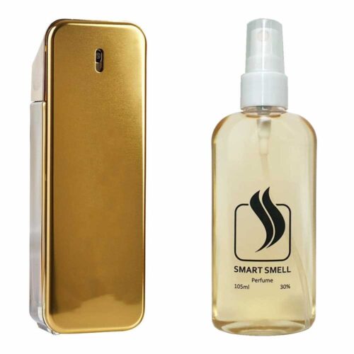 Духи у пластику 105 мл з аналогом Paco Rabanne, 1 Million Intense. Товар на фото праворуч, ліворуч - приклад орігінального флакону.