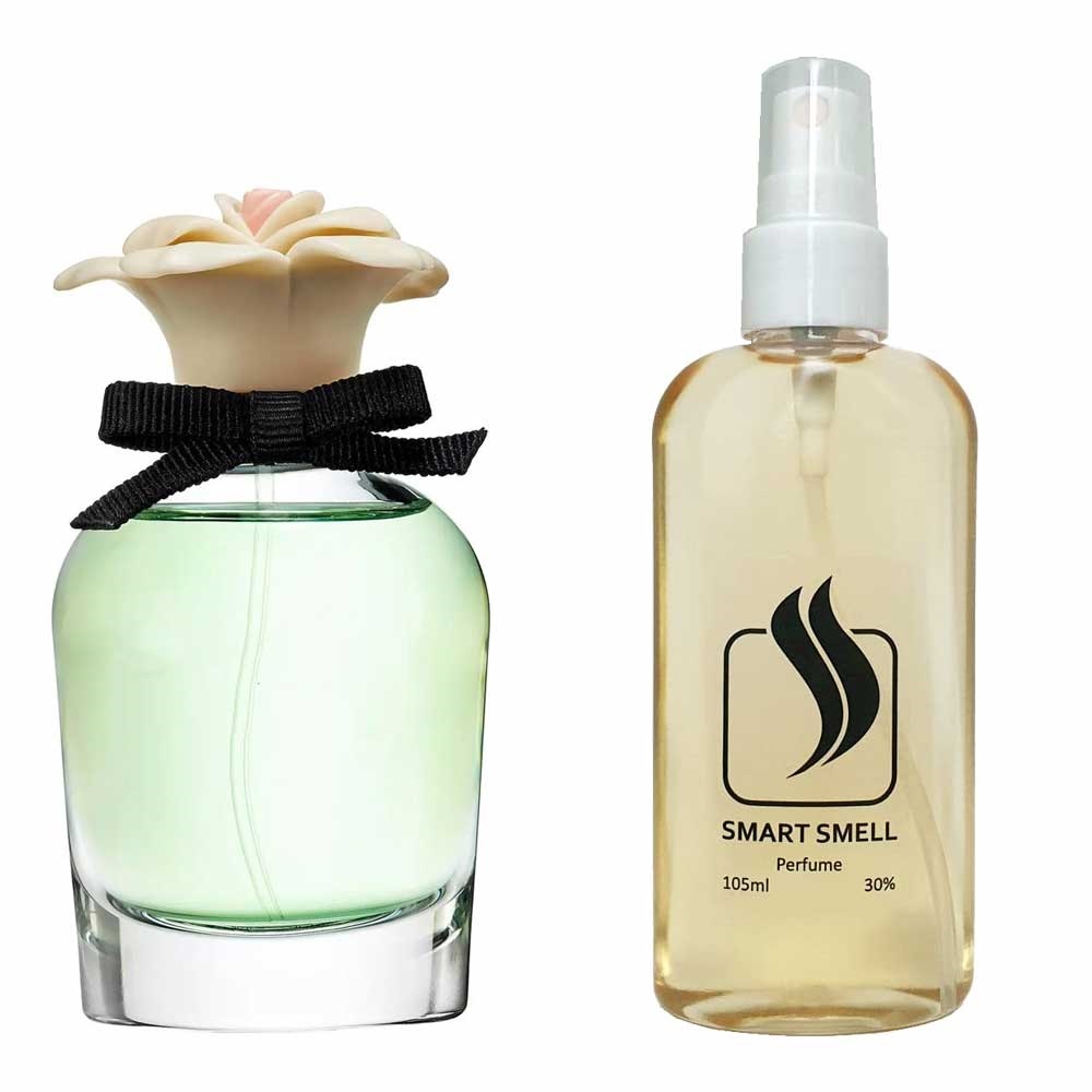 Духи в пластике 105 мл c аналогом Dolce&Gabbana, Dolce. Товар на фото справа, слева – пример оригинального флакона.