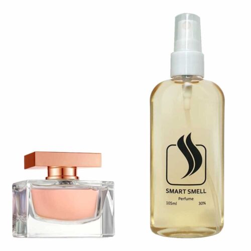 Духи в пластике 105 мл c аналогом Dolce&Gabbana, Rose The One. Товар на фото справа, слева – пример оригинального флакона.