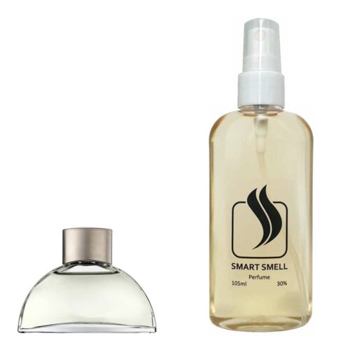 Духи в пластике 105 мл c аналогом Hugo Boss, Boss Woman. Товар на фото справа, слева - пример оригинального флакона.