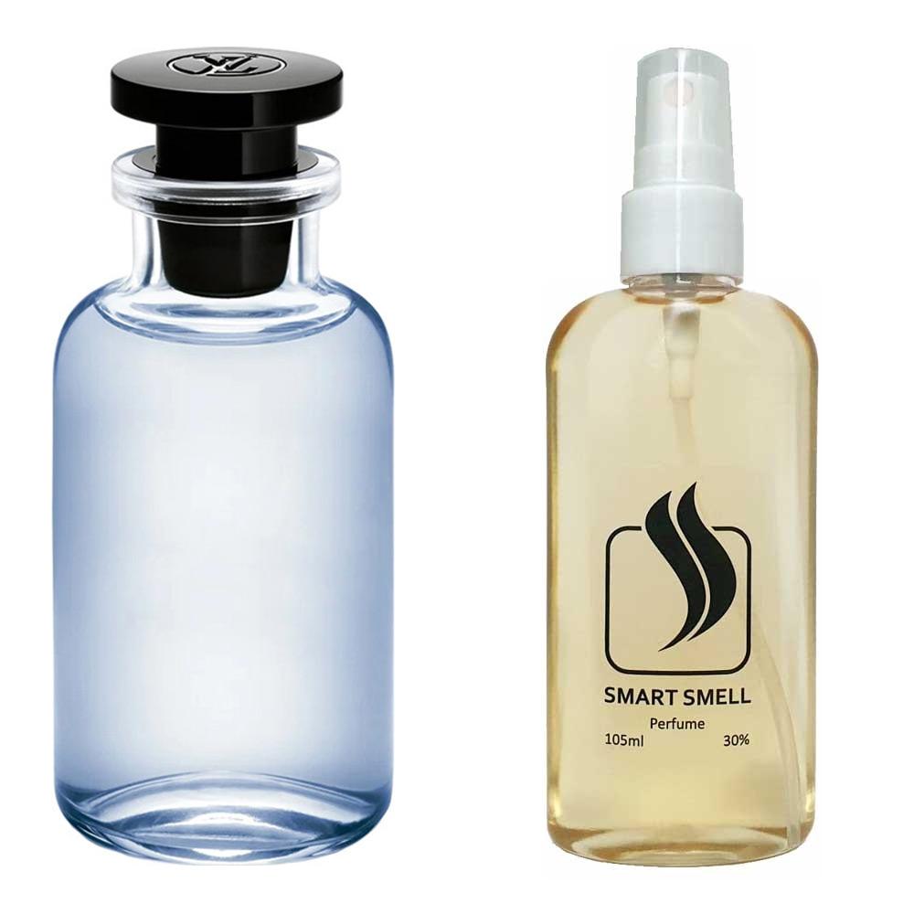 Духи в пластике 105 мл c аналогом Louis Vuitton, Meteore. Товар на фото справа, слева - пример оригинального флакона.