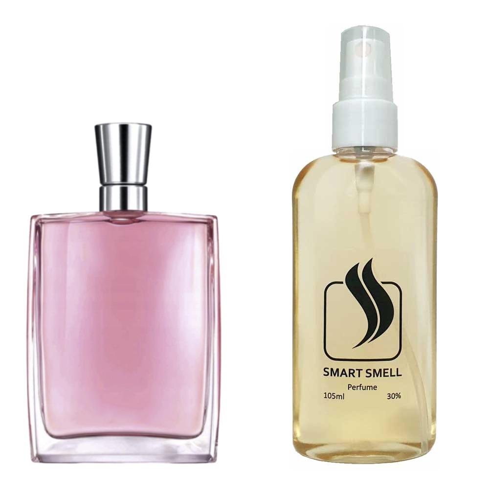 Духи в пластике 105 мл c аналогом Lancome, Miracle. Товар на фото справа, слева - пример оригинального флакона.