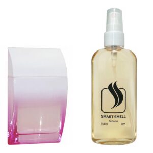 Духи в пластике 105 мл c аналогом Max Mara, Silk Touch. Товар на фото справа, слева - пример оригинального флакона.