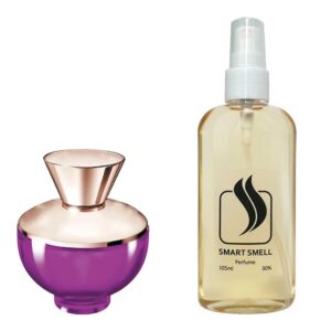 Духи в пластике 105 мл c аналогом Versace, Versace Pour Femme Dylan Purple. Товар на фото справа, слева - пример оригинального флакона.