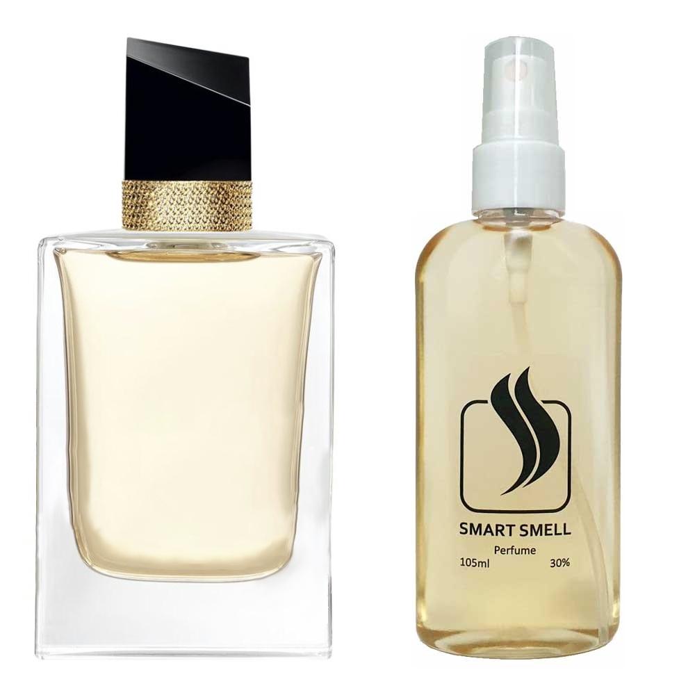 Духи в пластике 105 мл c аналогом Yves Saint Laurent, Libre. Товар на фото справа, слева - пример оригинального флакона.