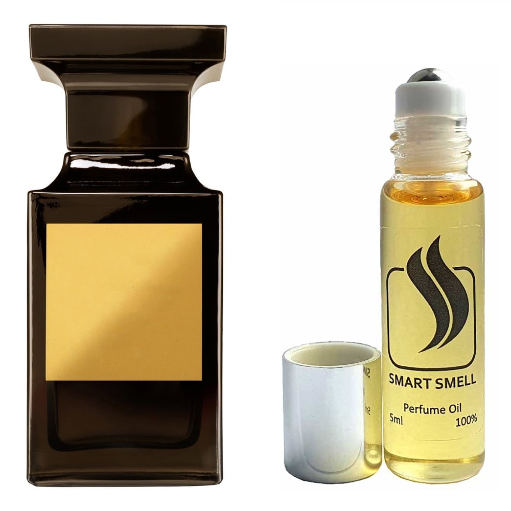 Масляні духи 5 мл з аналогом Tom Ford, Tobacco Vanille. Товар на фото праворуч, ліворуч - приклад орігінального флакону.
