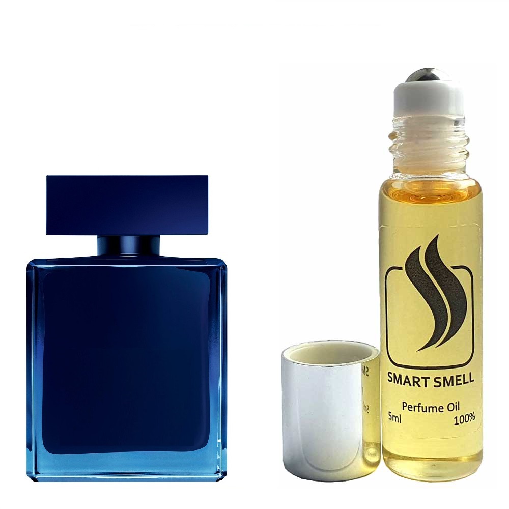 Масляные духи 5 мл c аналогом Narciso Rodriguez, Narciso for Him Bleu Noir. Товар на фото справа, слева – пример оригинального флакона.