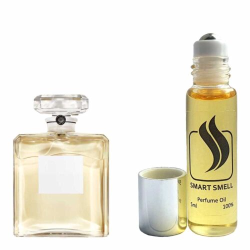 Масляні духи 5 мл з аналогом Chanel, Gardenia. Товар на фото праворуч, ліворуч - приклад орігінального флакону.