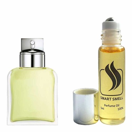 Масляні духи 5 мл з аналогом Calvin Klein, Eternity For Men. Товар на фото праворуч, ліворуч - приклад орігінального флакону.