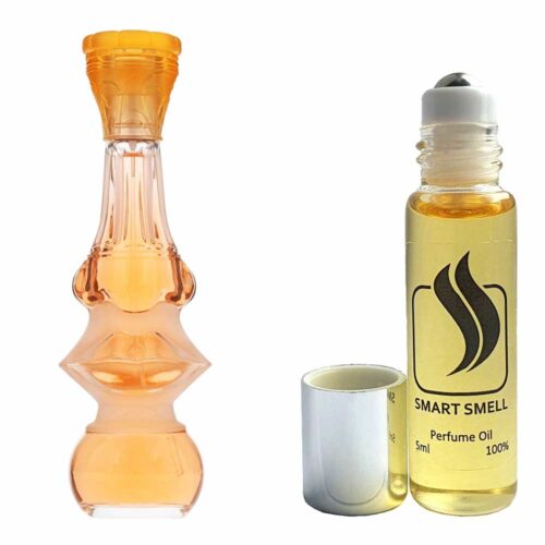 Масляные духи 5 мл c аналогом Salvador Dali, Dalissime. Товар на фото справа, слева – пример оригинального флакона.