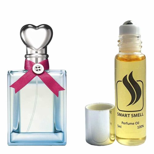 Масляные духи 5 мл c аналогом Moschino, Moschino Funny!. Товар на фото справа, слева – пример оригинального флакона.