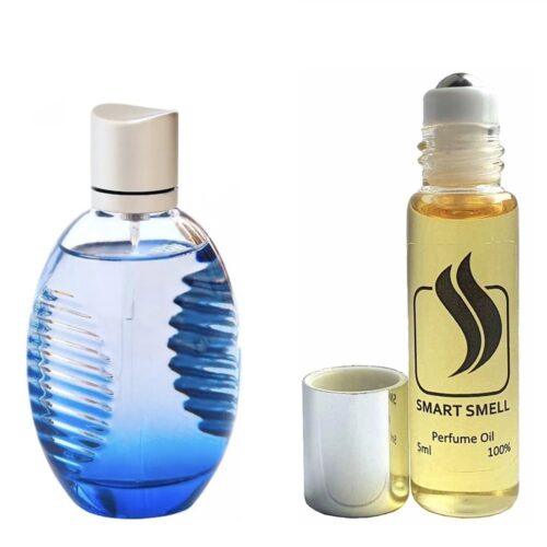 Масляные духи 5 мл c аналогом Lacoste, Cool Play. Товар на фото справа, слева - пример оригинального флакона.