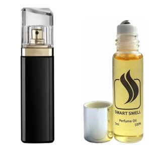 Масляные духи 5 мл c аналогом Hugo Boss, Boss Nuit Pour Femme. Товар на фото справа, слева - пример оригинального флакона.