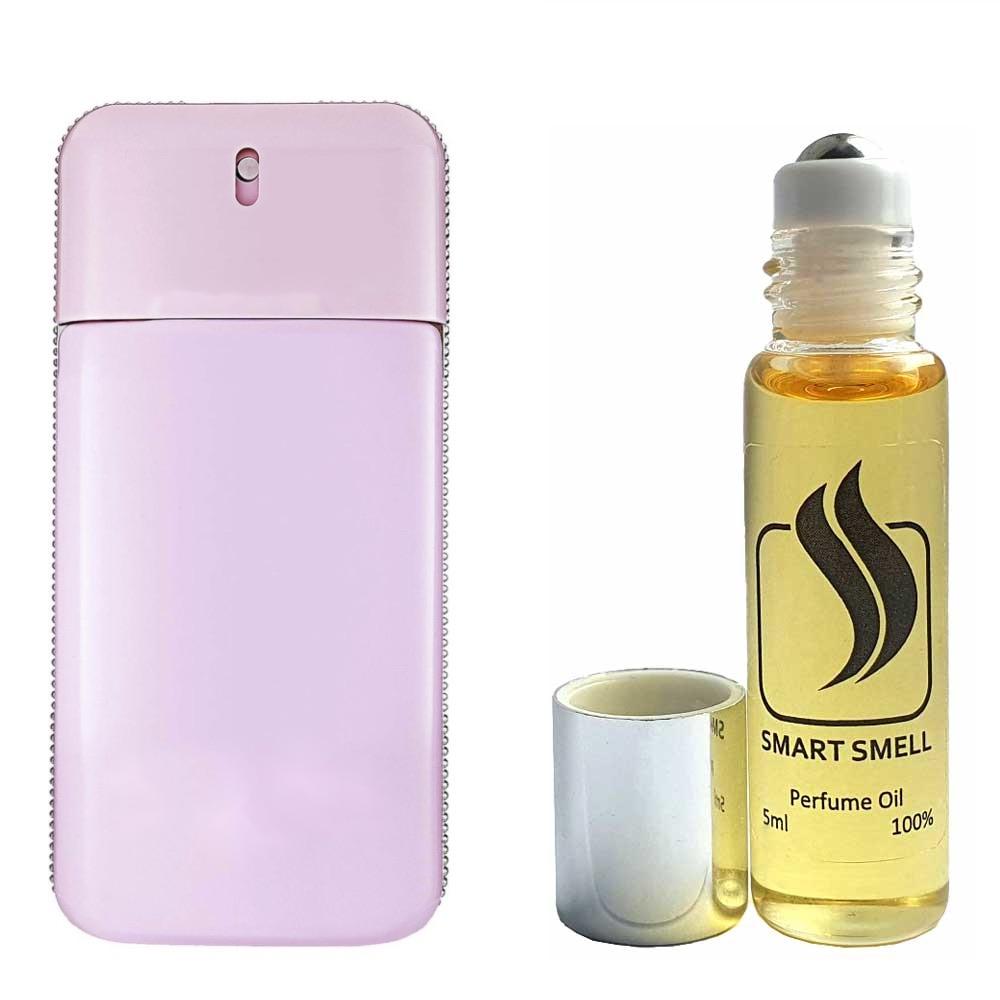 Масляні духи 5 мл з аналогом Givenchy, Play For Her. Товар на фото праворуч, ліворуч - приклад орігінального флакону.