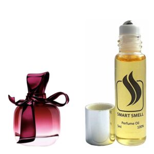 Масляные духи 5 мл c аналогом Nina Ricci, Ricci Ricci. Товар на фото справа, слева - пример оригинального флакона.