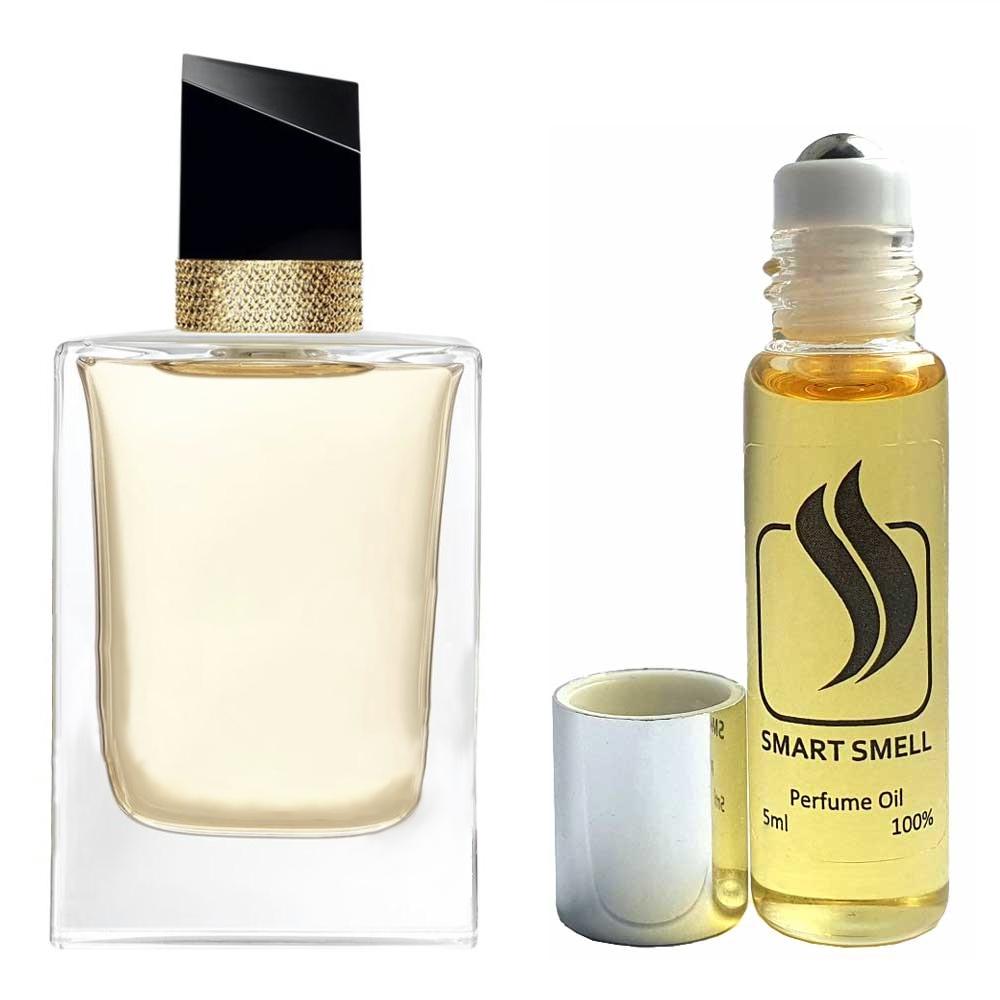 Масляні духи 5 мл з аналогом Yves Saint Laurent, Libre. Товар на фото праворуч, ліворуч - приклад орігінального флакону.