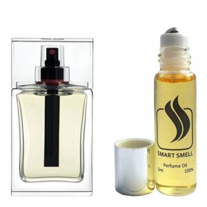 Масляные духи 5 мл c аналогом Christian Dior, Dior Homme Sport. Товар на фото справа, слева - пример оригинального флакона.