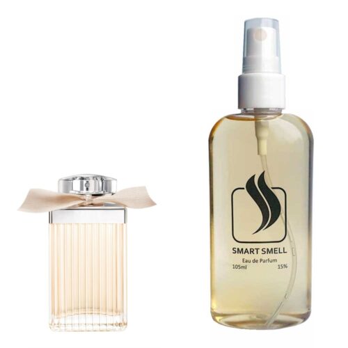 Парфюмерная вода 105 мл c аналогом Chloe, Chloe. Товар на фото справа, слева – пример оригинального флакона.