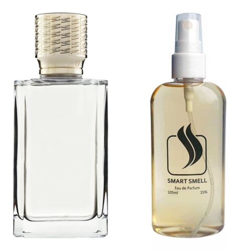 Парфюмерная вода 105 мл c аналогом Ex Nihilo, Fleur narcotique. Товар на фото справа, слева – пример оригинального флакона.