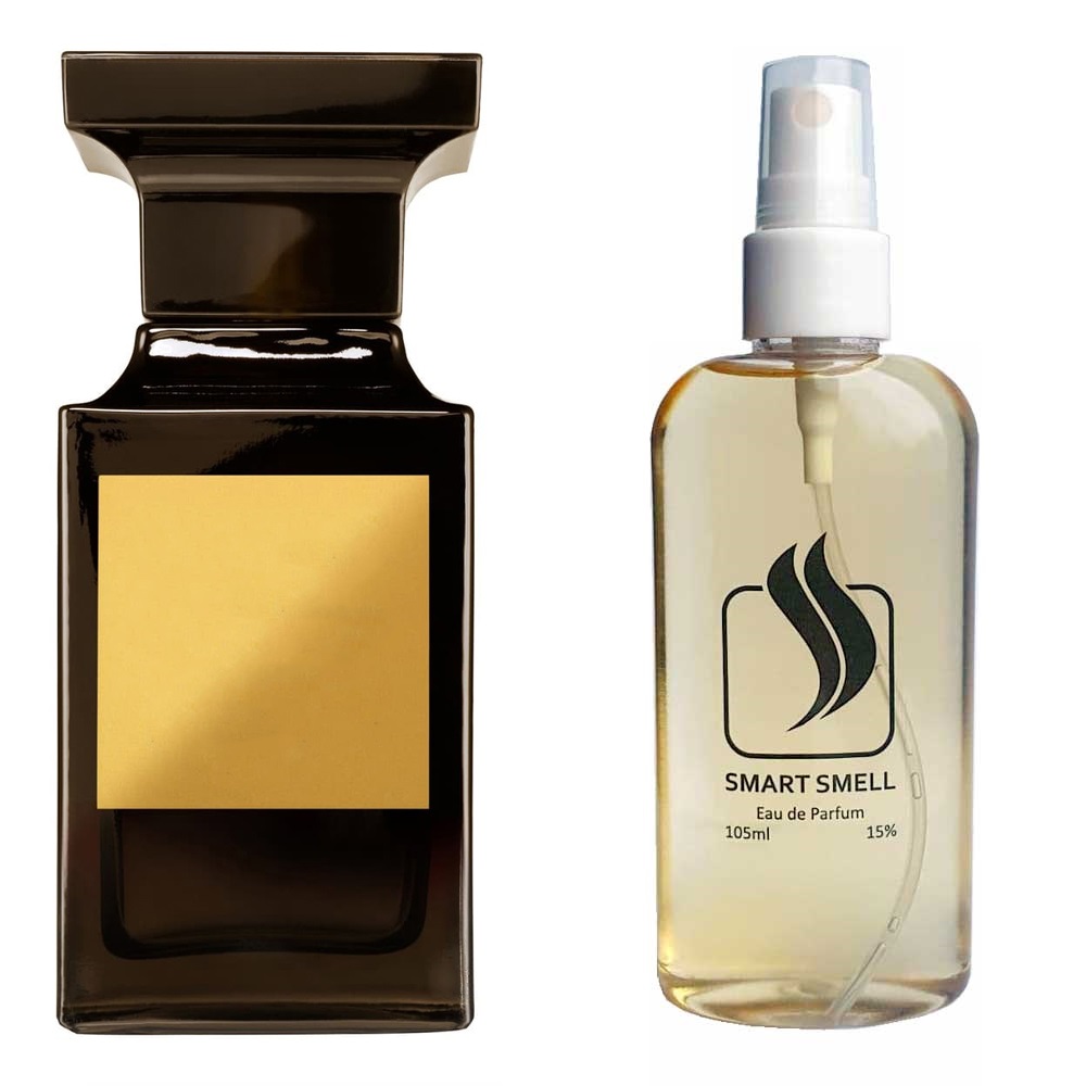 Парфумерна вода 105 мл з аналогом Tom Ford, Tobacco Vanille. Товар на фото праворуч, ліворуч - приклад орігінального флакону.