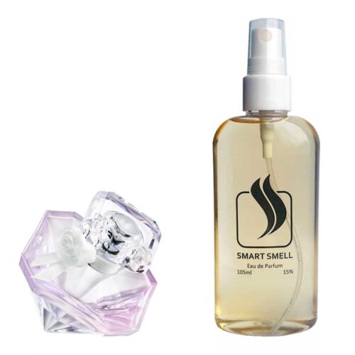 Парфюмерная вода 105 мл c аналогом Lancome, La Nuit Tresor Musc Diamant. Товар на фото справа, слева – пример оригинального флакона.