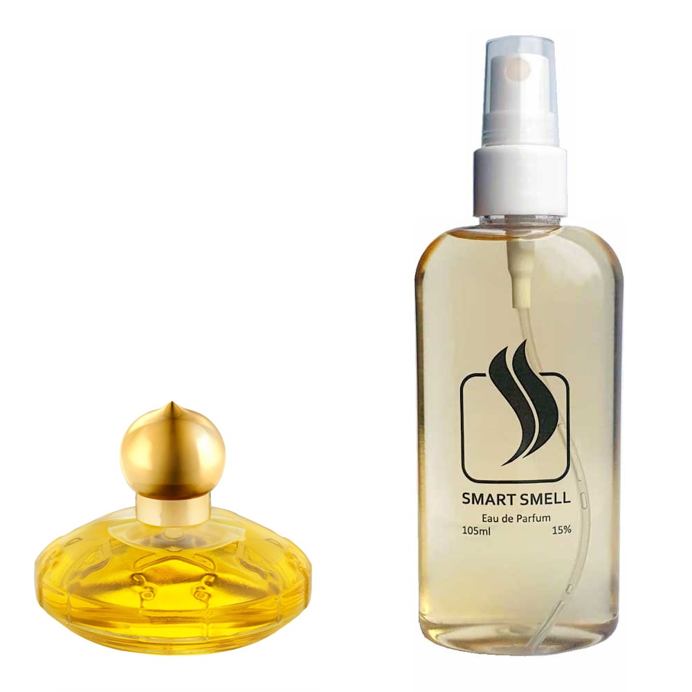 Парфумерна вода 105 мл з аналогом Chopard, Casmir. Товар на фото праворуч, ліворуч - приклад орігінального флакону.