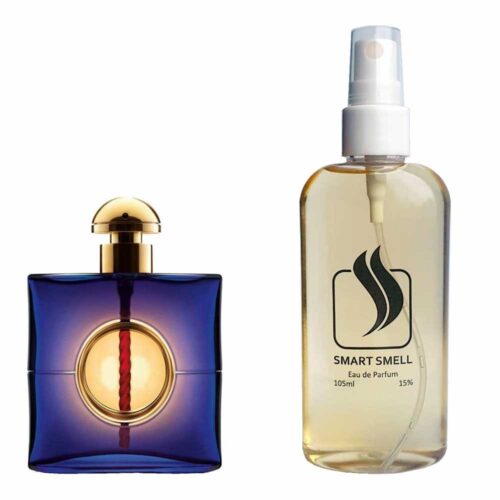 Парфумерна вода 105 мл з аналогом Yves Saint Laurent, Belle d'Opium. Товар на фото праворуч, ліворуч - приклад орігінального флакону.