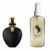 Парфюмерная вода 105 мл c аналогом Paco Rabanne, Black XS L'Aphrodisiaque. Товар на фото справа, слева – пример оригинального флакона.
