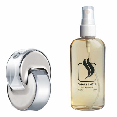 Парфумерна вода 105 мл з аналогом Bvlgari, Omnia Crystalline. Товар на фото праворуч, ліворуч - приклад орігінального флакону.