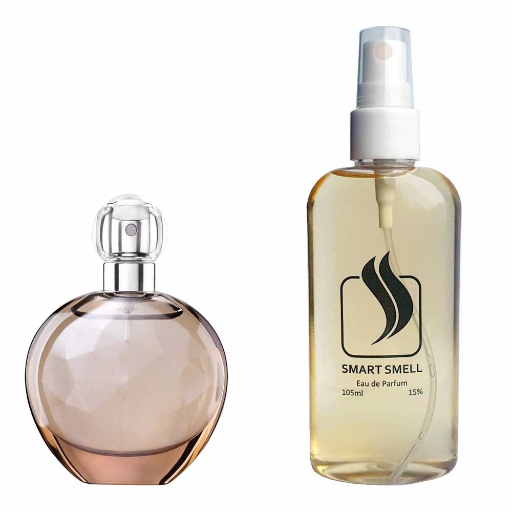 Парфумерна вода 105 мл з аналогом Jennifer Lopez, Still. Товар на фото праворуч, ліворуч - приклад орігінального флакону.