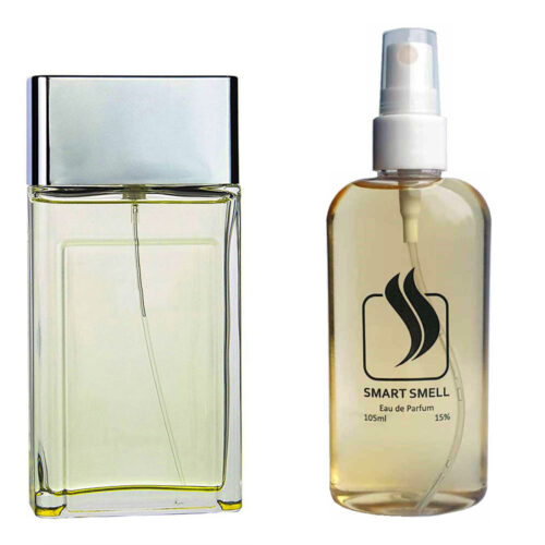 Парфюмерная вода 105 мл c аналогом Christian Dior, Higher Energy. Товар на фото справа, слева – пример оригинального флакона.