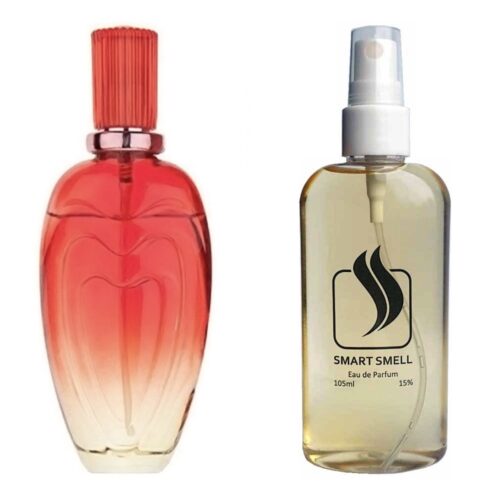 Парфюмерная вода 105 мл c аналогом Escada, Tropical Punch. Товар на фото справа, слева - пример оригинального флакона.