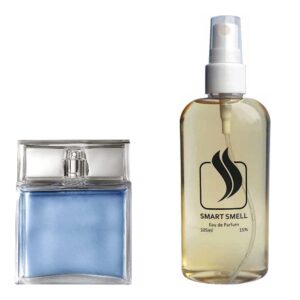 Парфюмерная вода 105 мл c аналогом Hugo Boss, Boss Pure. Товар на фото справа, слева - пример оригинального флакона.