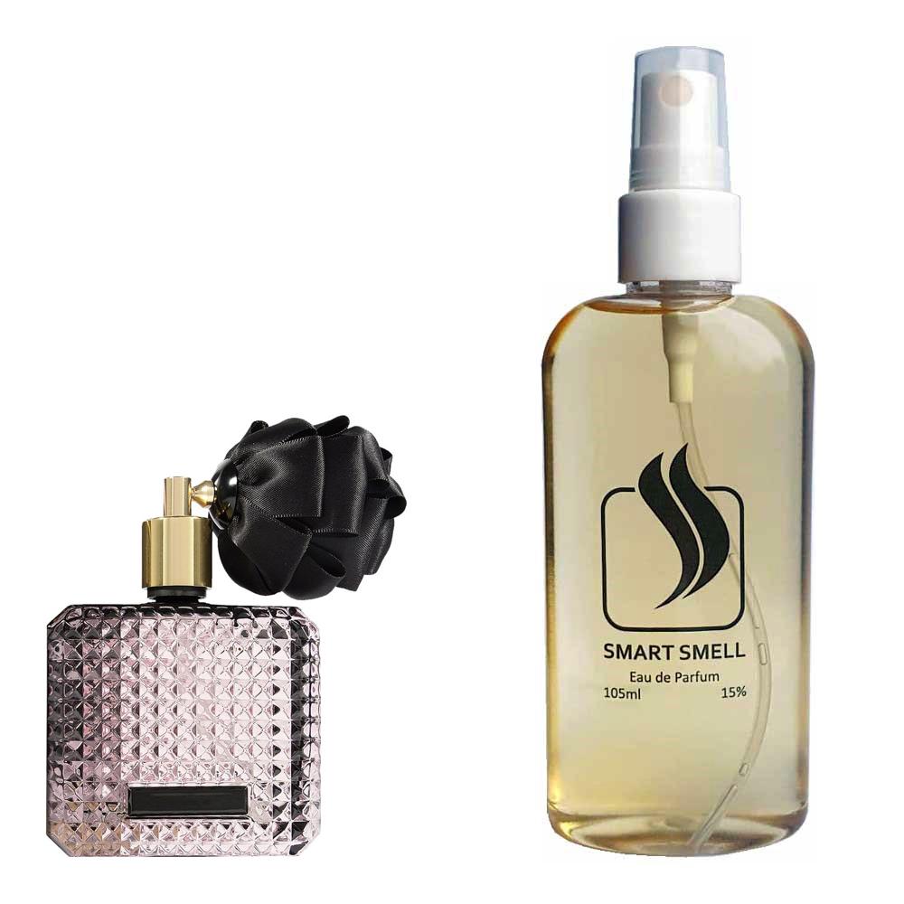 Парфюмерная вода 105 мл c аналогом Victoria's Secret, Scandalous. Товар на фото справа, слева - пример оригинального флакона.