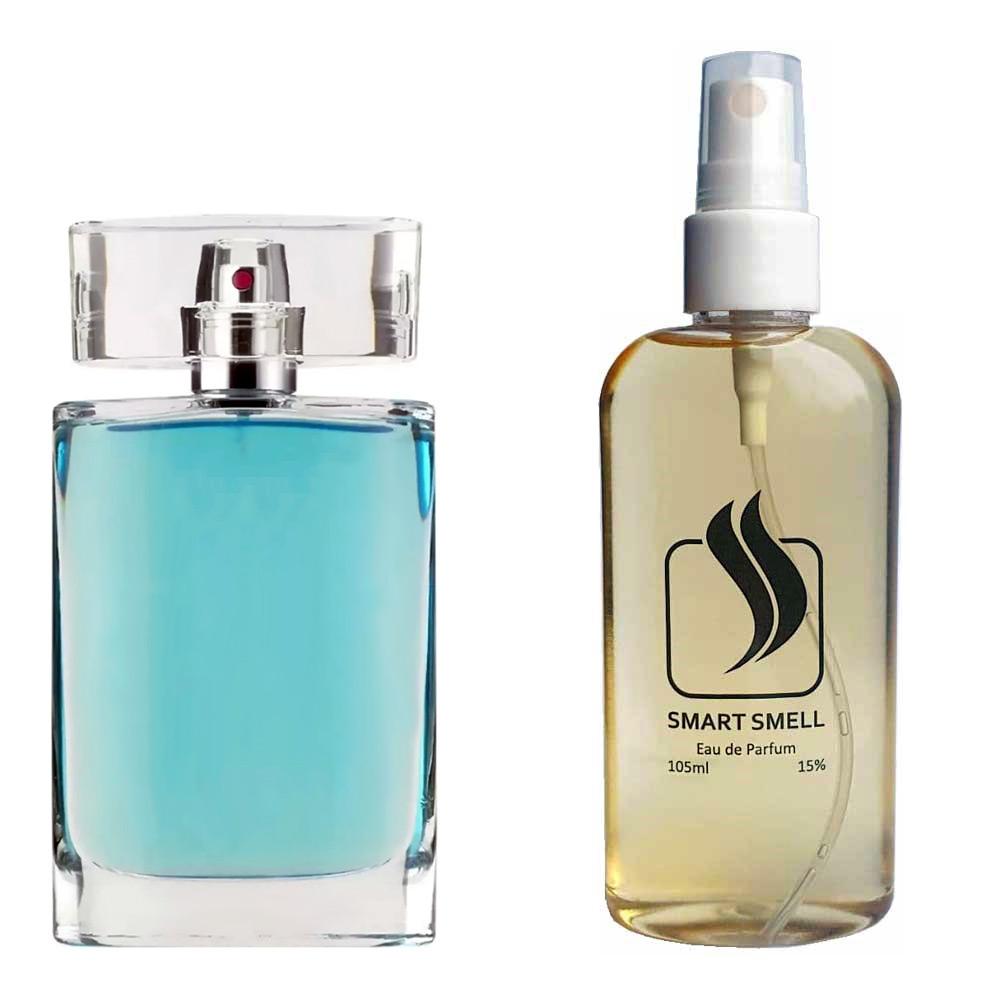 Парфумерна вода 105 мл з аналогом Escada, Into the Blue. Товар на фото праворуч, ліворуч - приклад орігінального флакону.