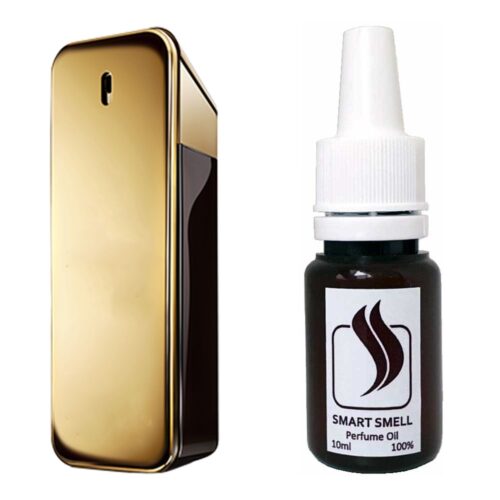 Парфюмерная отдушка 10 мл c аналогом Paco Rabanne, 1 Million. Товар на фото справа, слева – пример оригинального флакона.